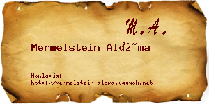 Mermelstein Alóma névjegykártya